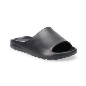 Kids Black Slide Sandals